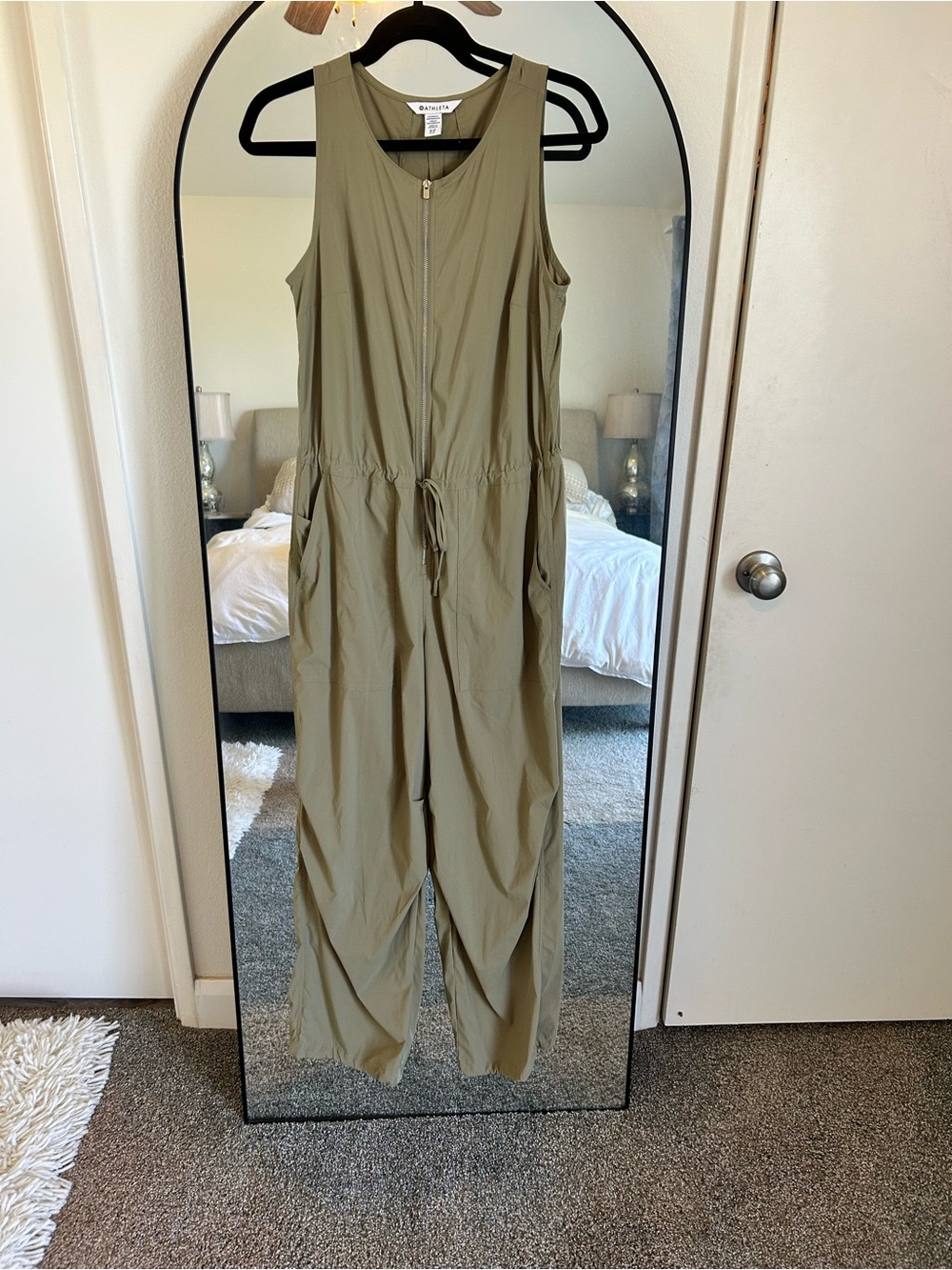 Like New Athleta Military Green Jumpsuit